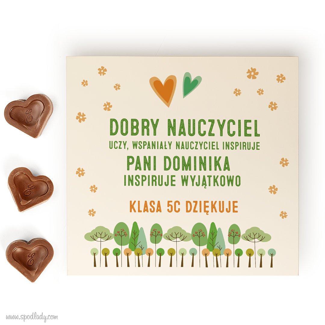 Personalizowane pralinki "Dobry Nauczyciel"